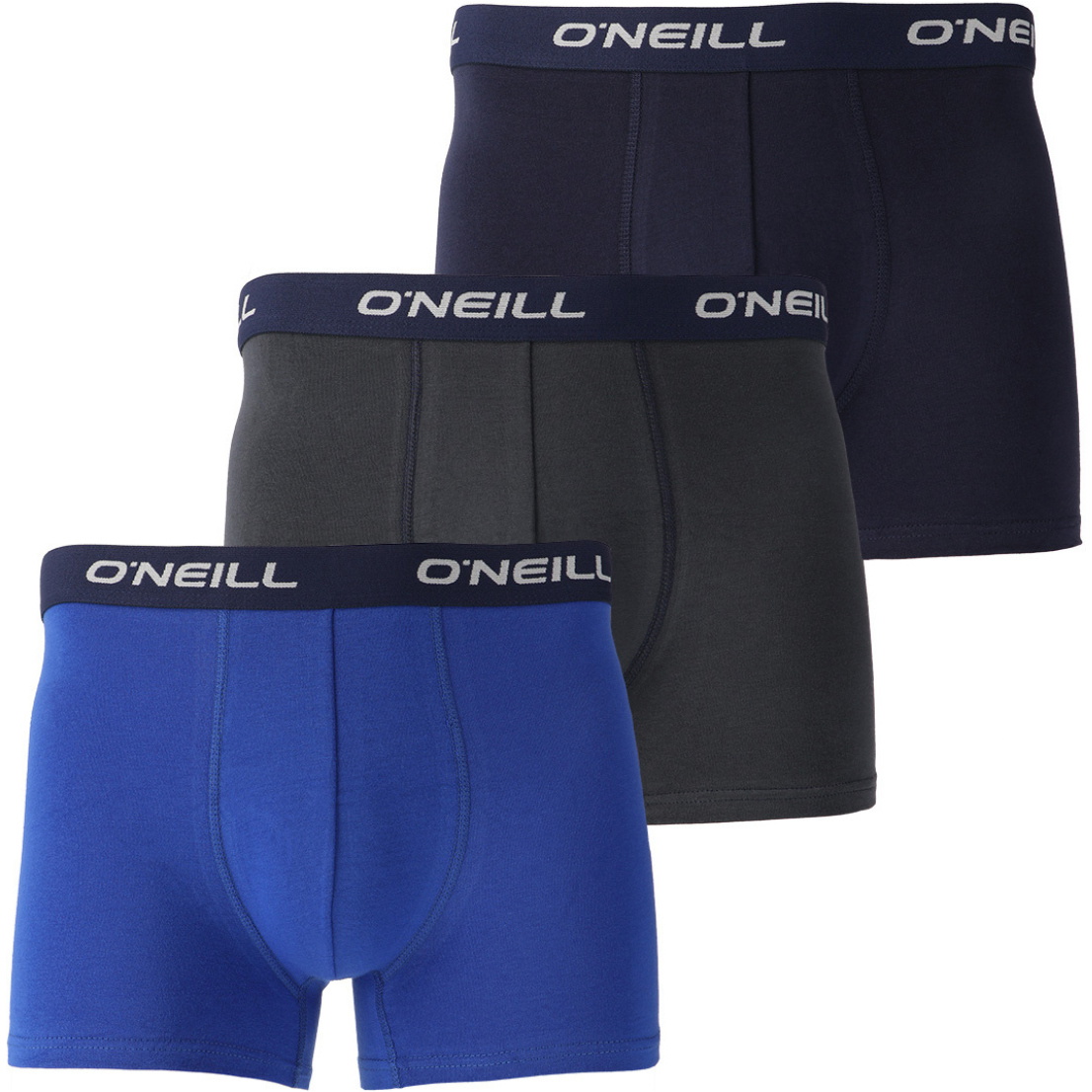2025 O'Neill Mens Boxershorts Uni 3-Pack 900003 - Navy, Cobalt